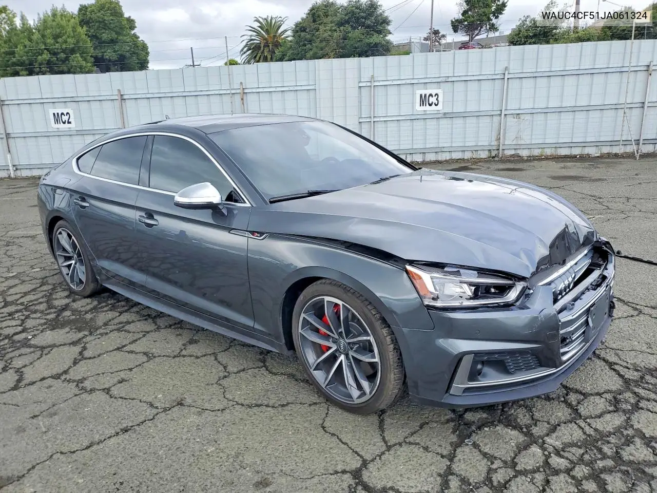 2018 Audi S5 Prestige VIN: WAUC4CF51JA061324 Lot: 52494136