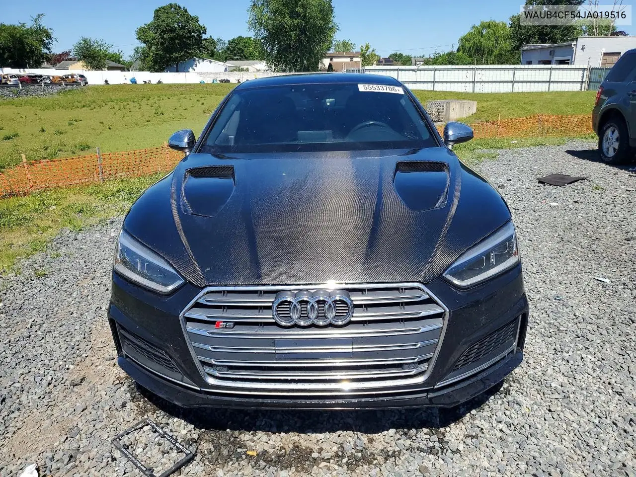 2018 Audi S5 Premium Plus VIN: WAUB4CF54JA019516 Lot: 55533706