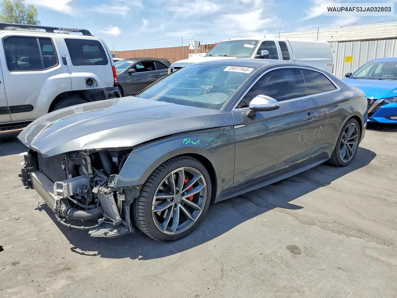2018 Audi S5 Premium Plus VIN: WAUP4AF53JA032803 Lot: 55977946