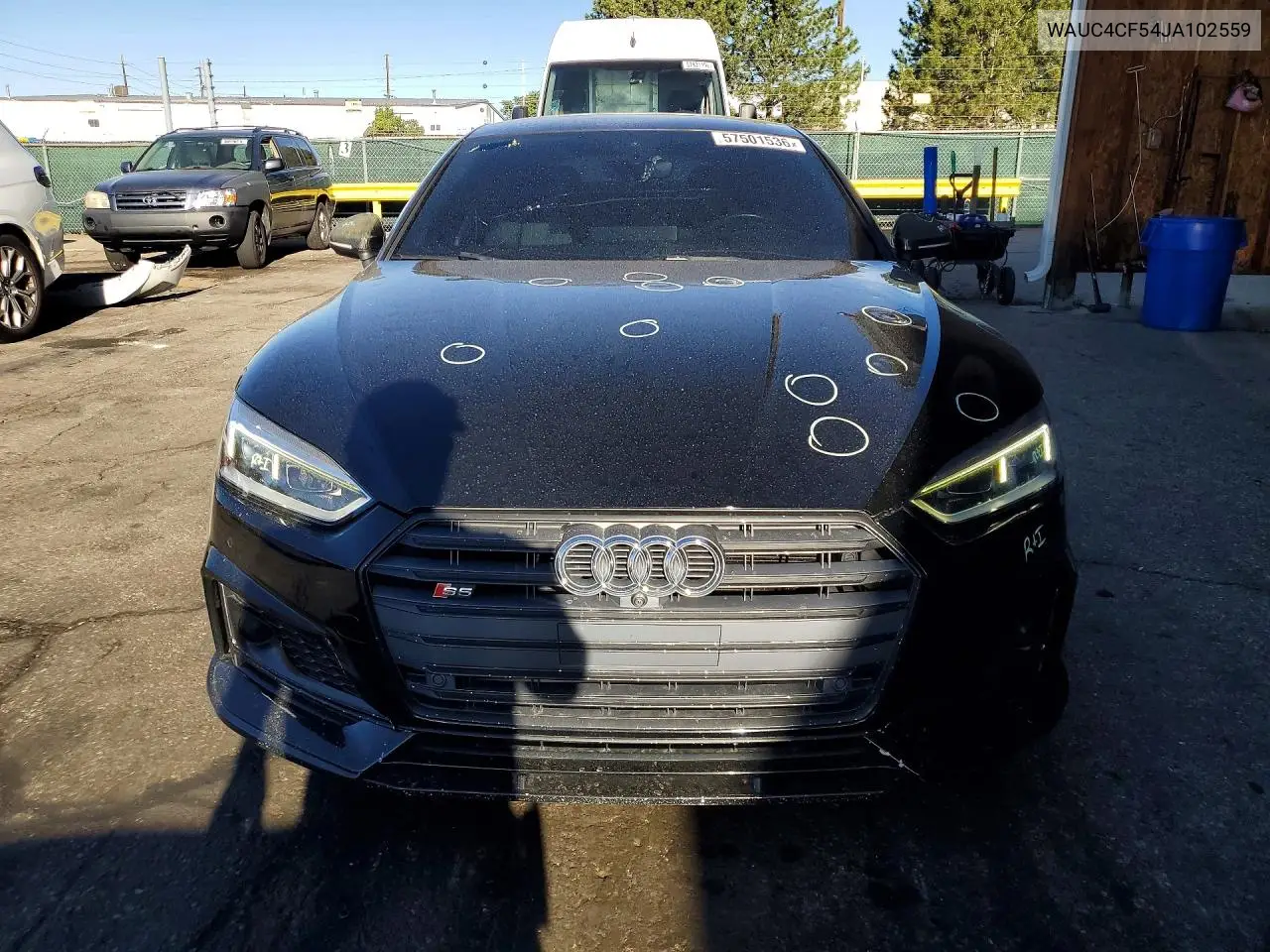 2018 Audi S5 Prestige VIN: WAUC4CF54JA102559 Lot: 57501536