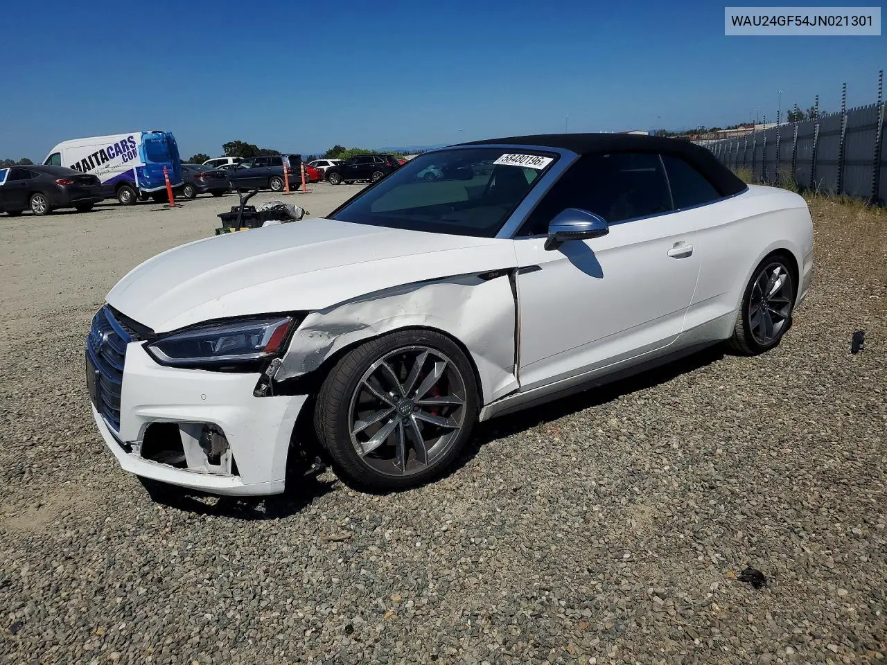 2018 Audi S5 Prestige VIN: WAU24GF54JN021301 Lot: 58480196