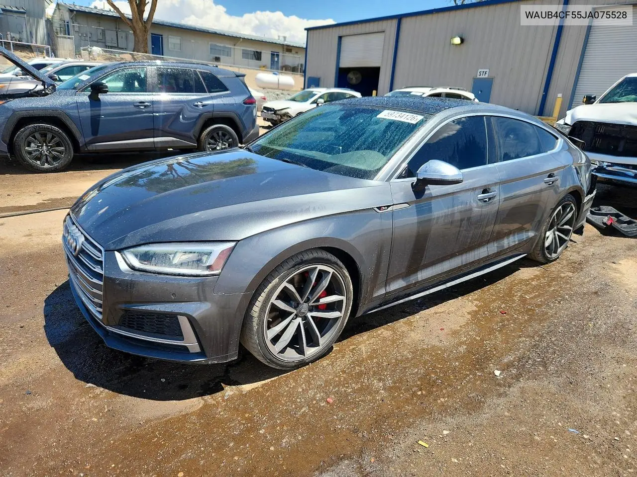 2018 Audi S5 Premium Plus VIN: WAUB4CF55JA075528 Lot: 59734126