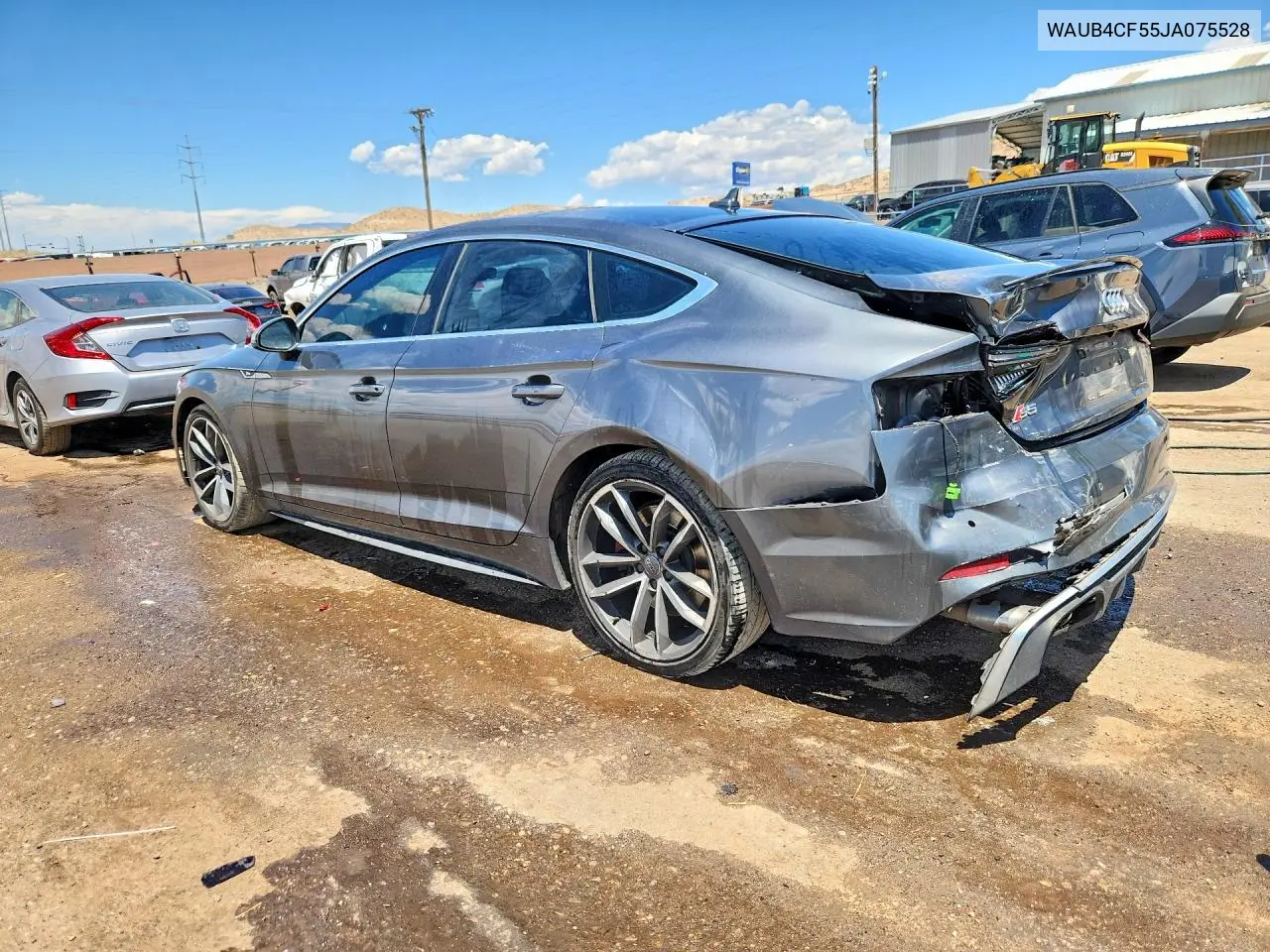 2018 Audi S5 Premium Plus VIN: WAUB4CF55JA075528 Lot: 59734126
