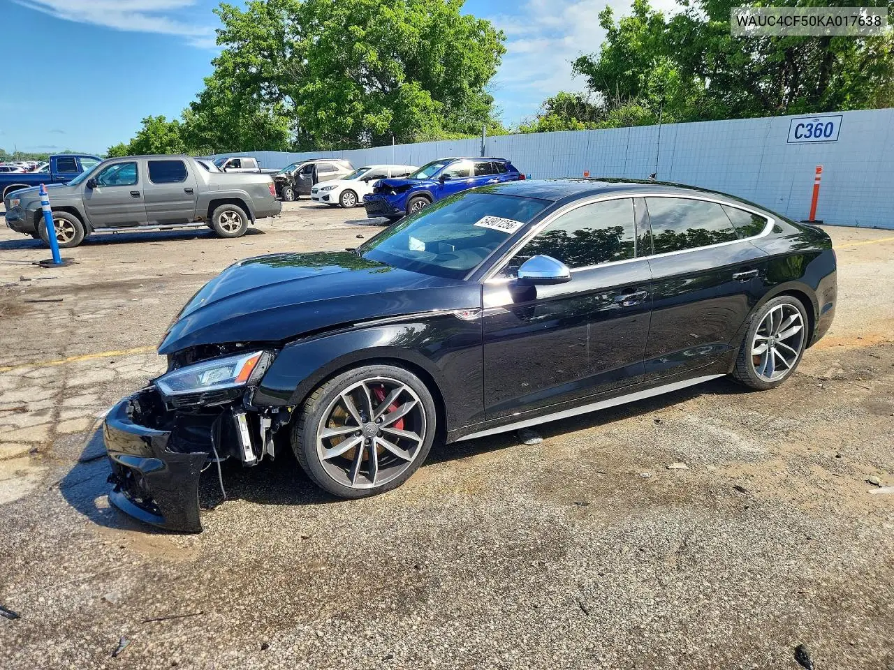 2019 Audi S5 Prestige VIN: WAUC4CF50KA017638 Lot: 54901256