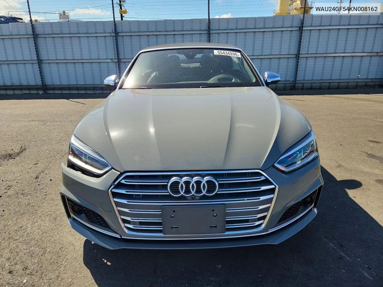 2019 Audi S5 Prestige VIN: WAU24GF54KN008162 Lot: 55434896