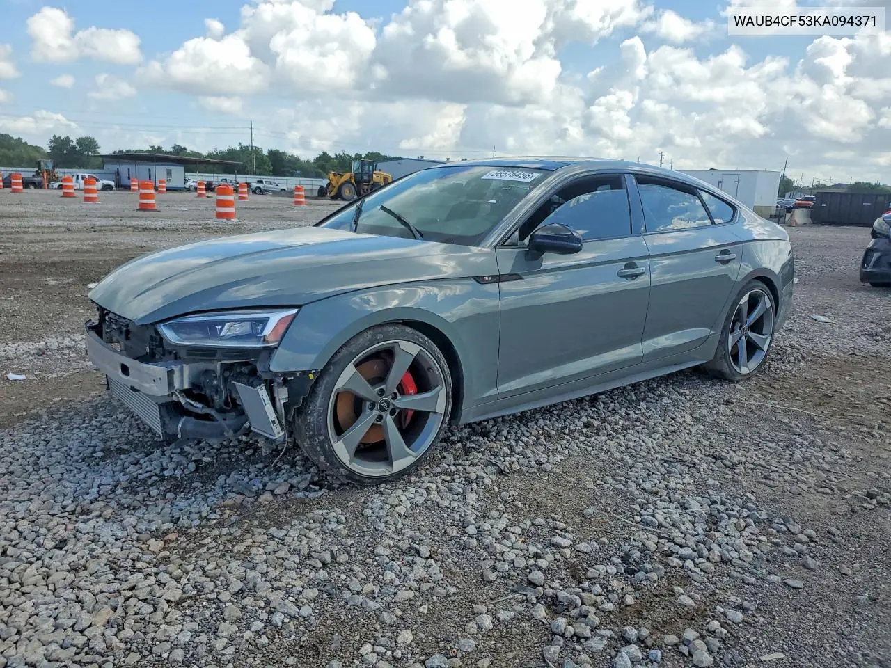 WAUB4CF53KA094371 2019 Audi S5 Premium Plus
