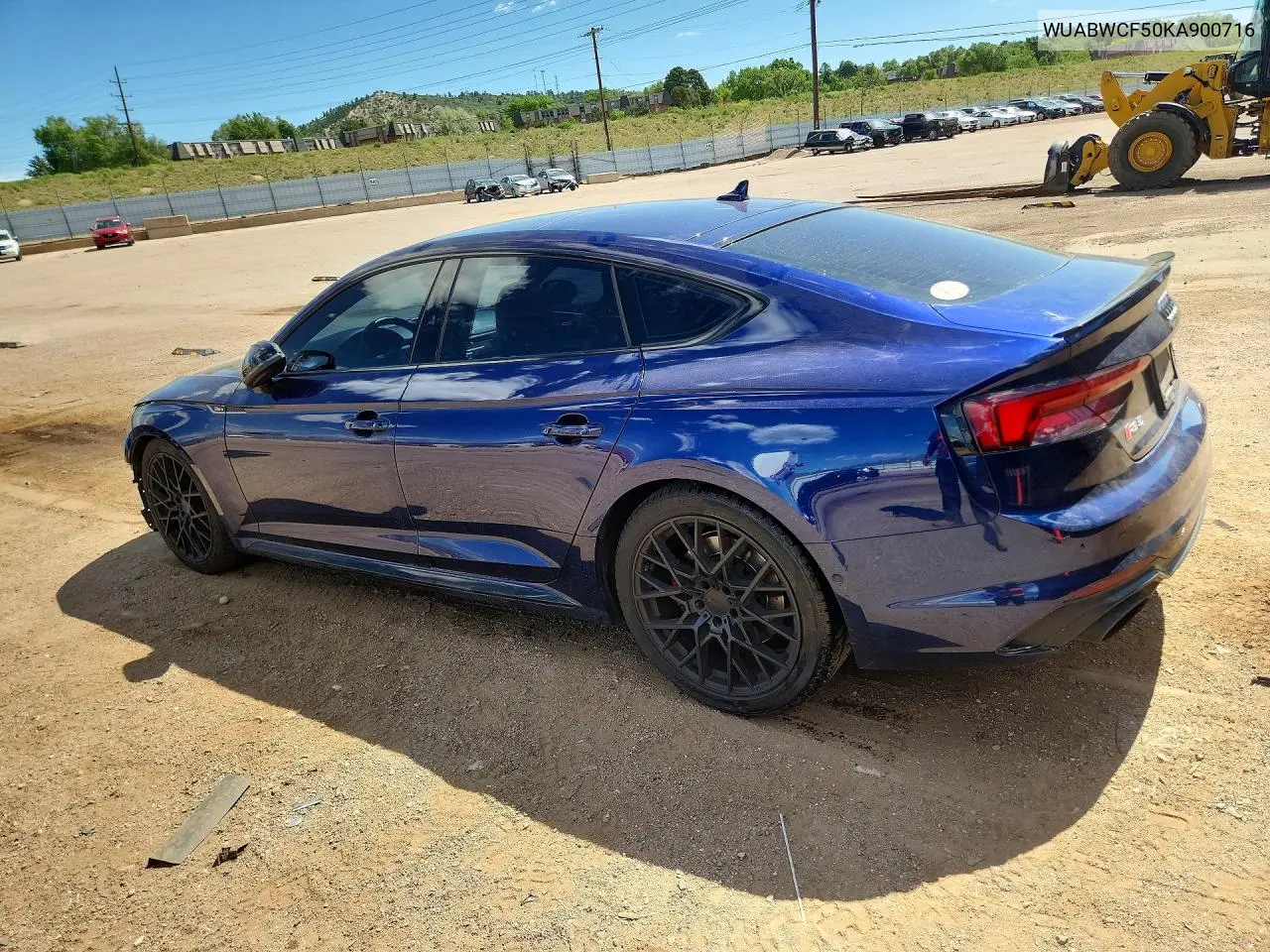 2019 Audi Rs5 VIN: WUABWCF50KA900716 Lot: 56838646