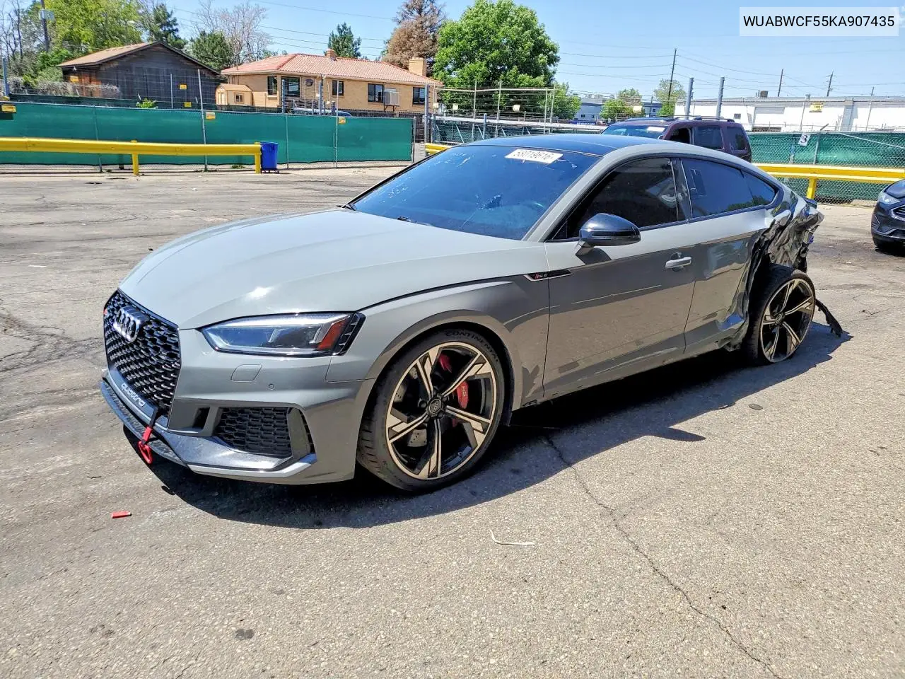 2019 Audi Rs5 VIN: WUABWCF55KA907435 Lot: 58019616