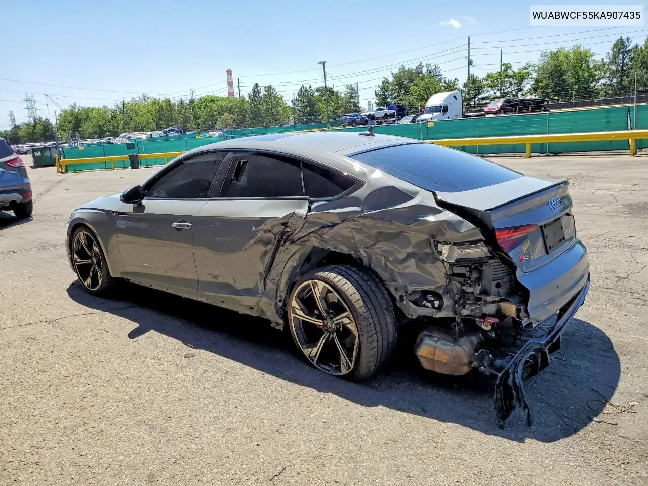 2019 Audi Rs5 VIN: WUABWCF55KA907435 Lot: 58019616