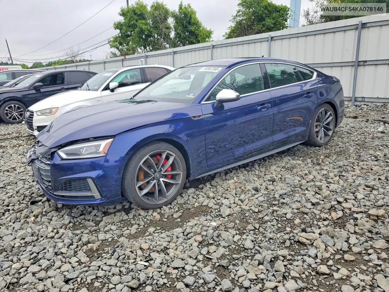 2019 Audi S5 Premium Plus VIN: WAUB4CF54KA078146 Lot: 59362366