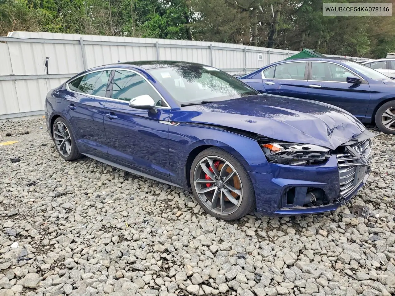 2019 Audi S5 Premium Plus VIN: WAUB4CF54KA078146 Lot: 59362366