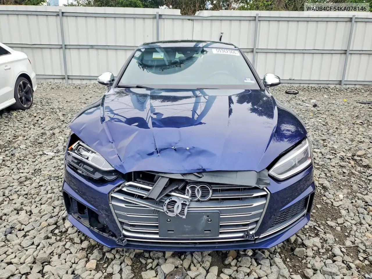 2019 Audi S5 Premium Plus VIN: WAUB4CF54KA078146 Lot: 59362366