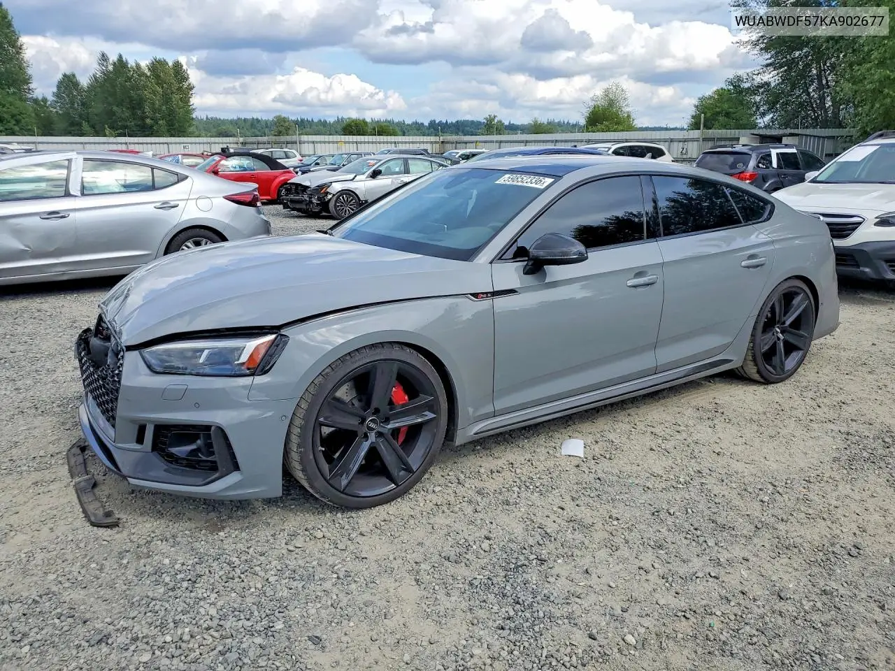 2019 Audi Rs5 VIN: WUABWDF57KA902677 Lot: 59852336