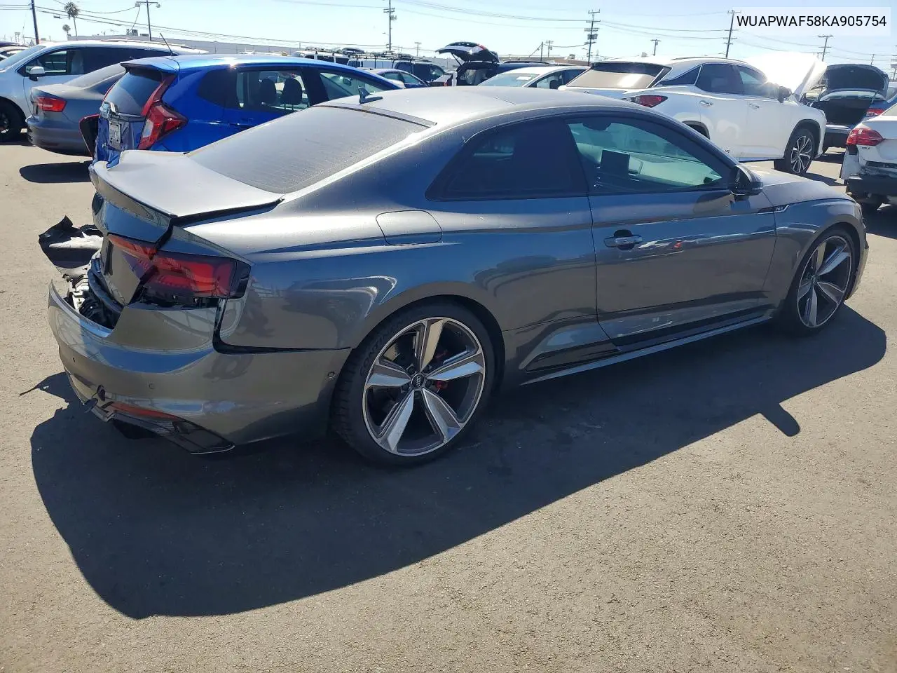 2019 Audi Rs5 VIN: WUAPWAF58KA905754 Lot: 60053986