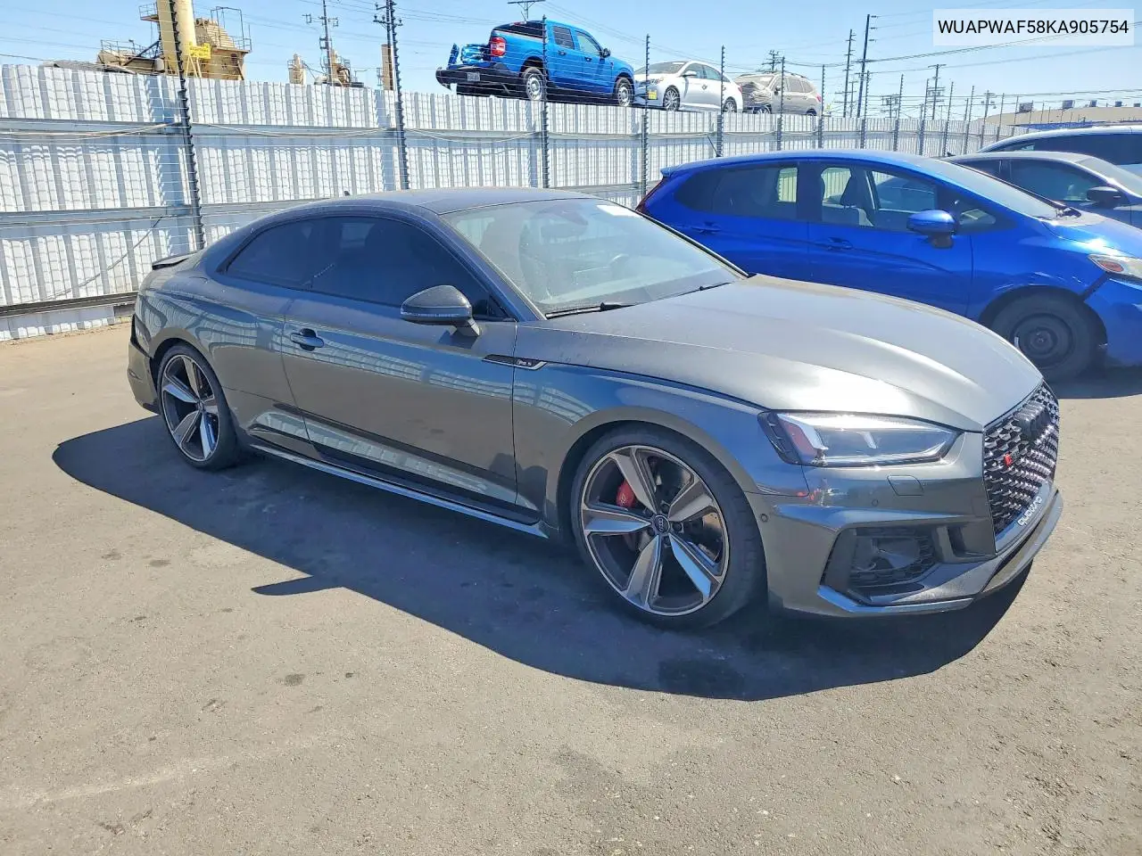 2019 Audi Rs5 VIN: WUAPWAF58KA905754 Lot: 60053986