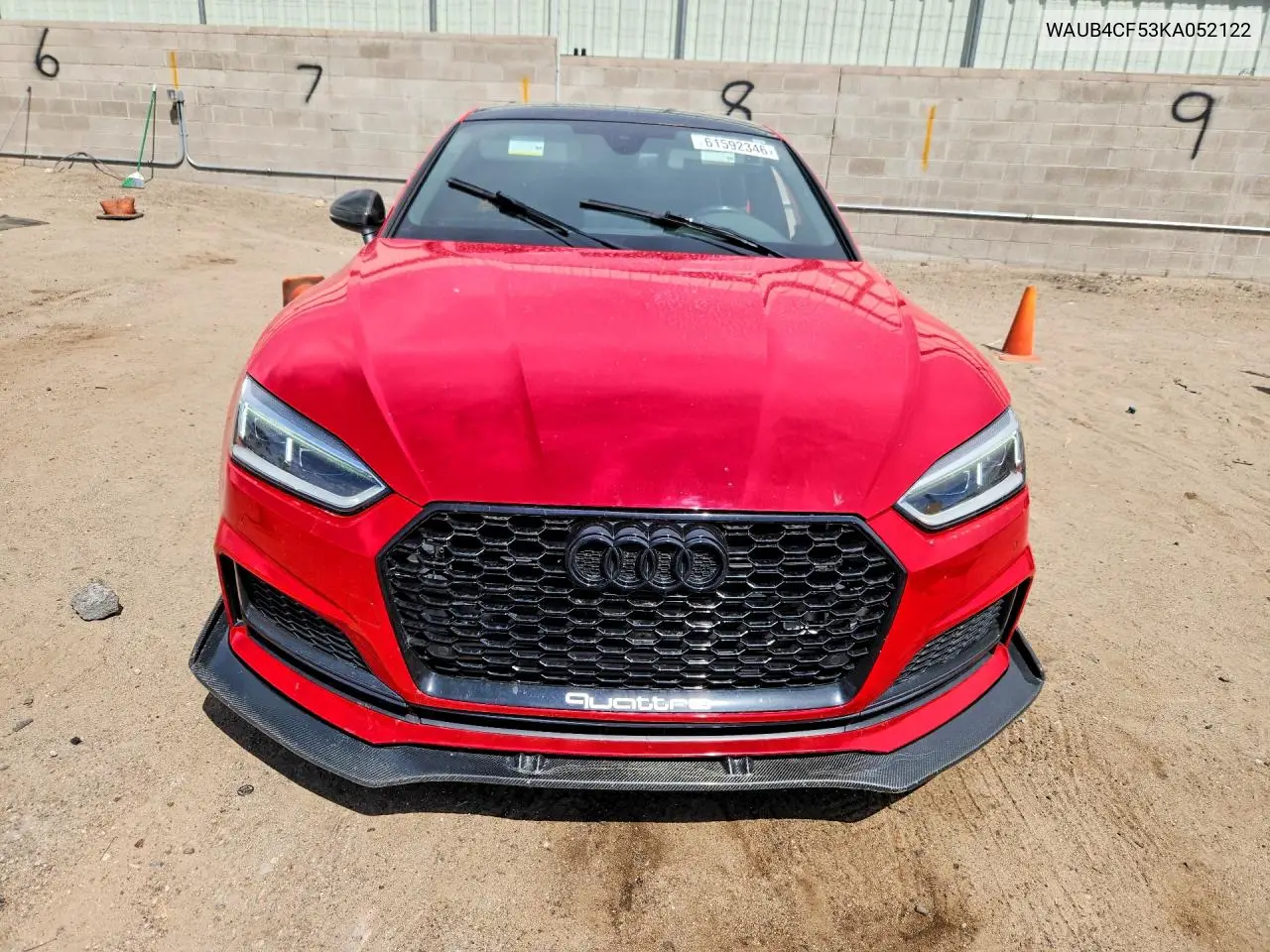 2019 Audi S5 Premium Plus VIN: WAUB4CF53KA052122 Lot: 61592346