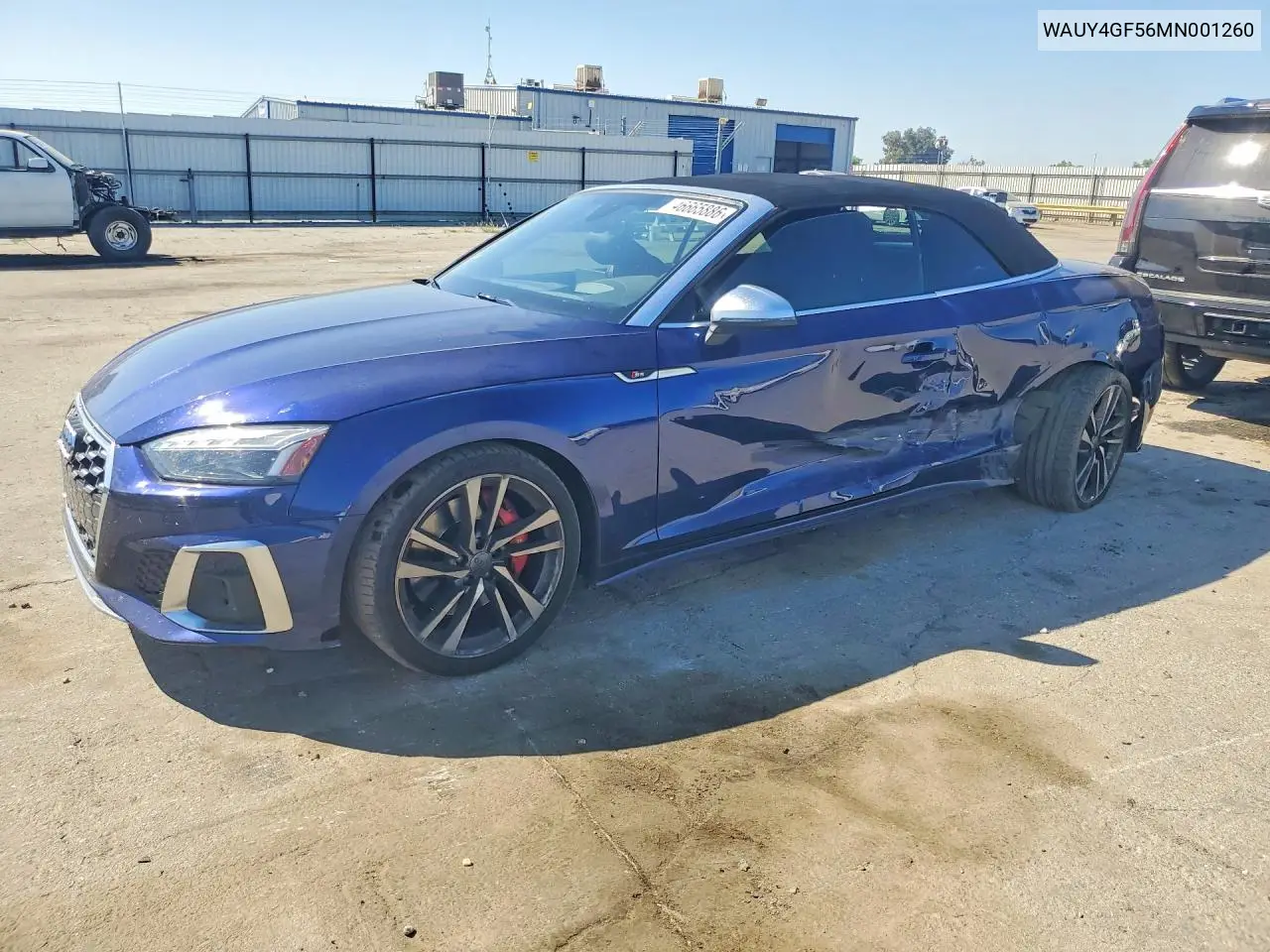 2021 Audi S5 Prestige VIN: WAUY4GF56MN001260 Lot: 46665886