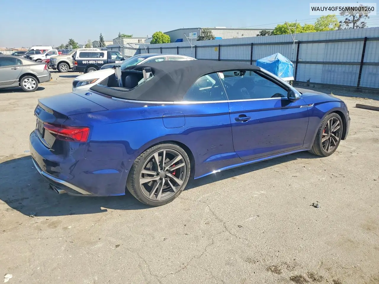 2021 Audi S5 Prestige VIN: WAUY4GF56MN001260 Lot: 46665886