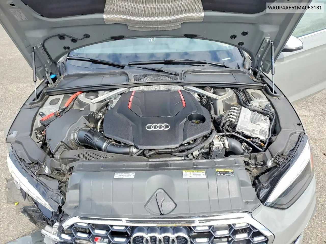 2021 Audi S5 Premium Plus VIN: WAUP4AF51MA063181 Lot: 54757366