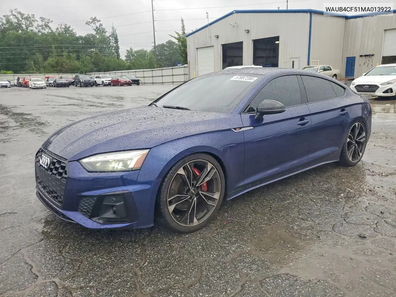 2021 Audi S5 Prestige VIN: WAUB4CF51MA013922 Lot: 57887286