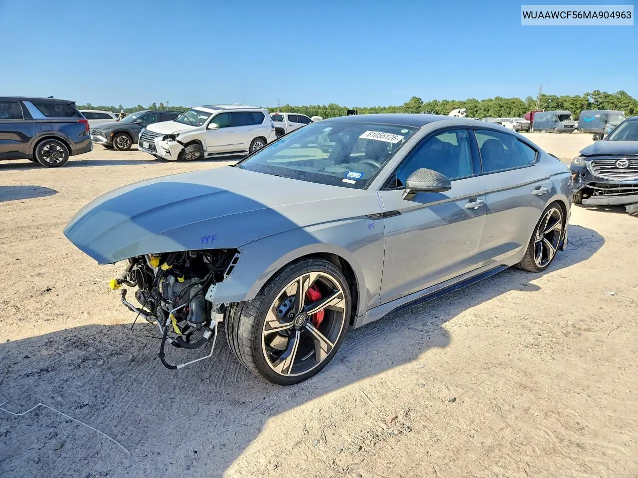 2021 Audi Rs5 VIN: WUAAWCF56MA904963 Lot: 61055126