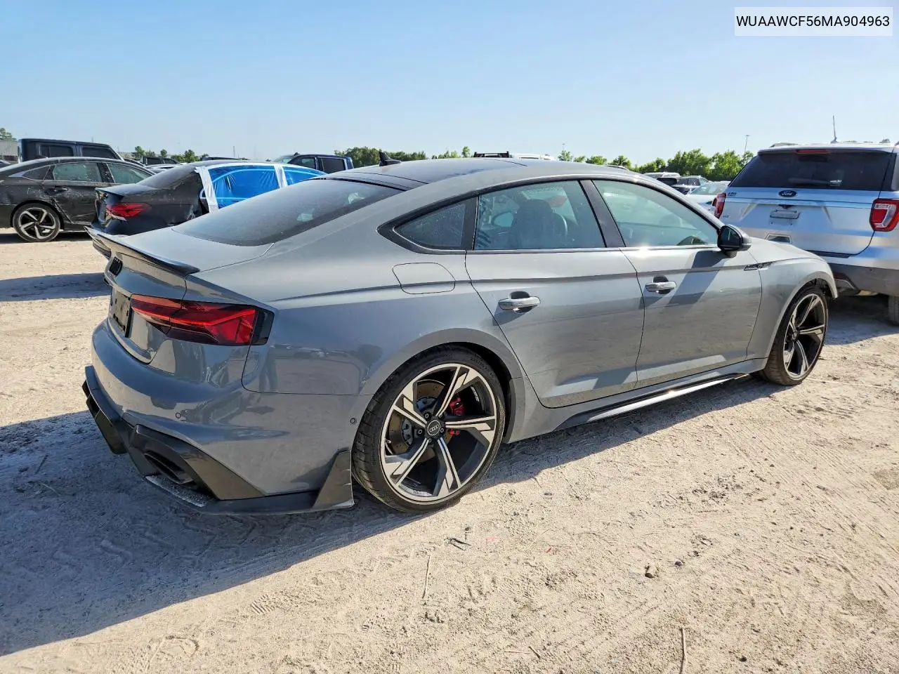 2021 Audi Rs5 VIN: WUAAWCF56MA904963 Lot: 61055126