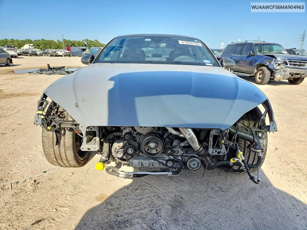 2021 Audi Rs5 VIN: WUAAWCF56MA904963 Lot: 61055126
