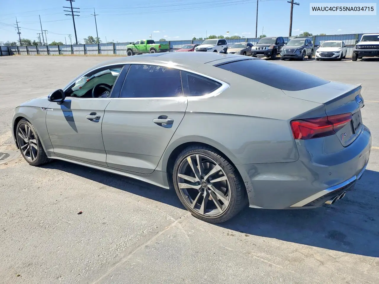 2022 Audi S5 Premium Plus VIN: WAUC4CF55NA034715 Lot: 54447386