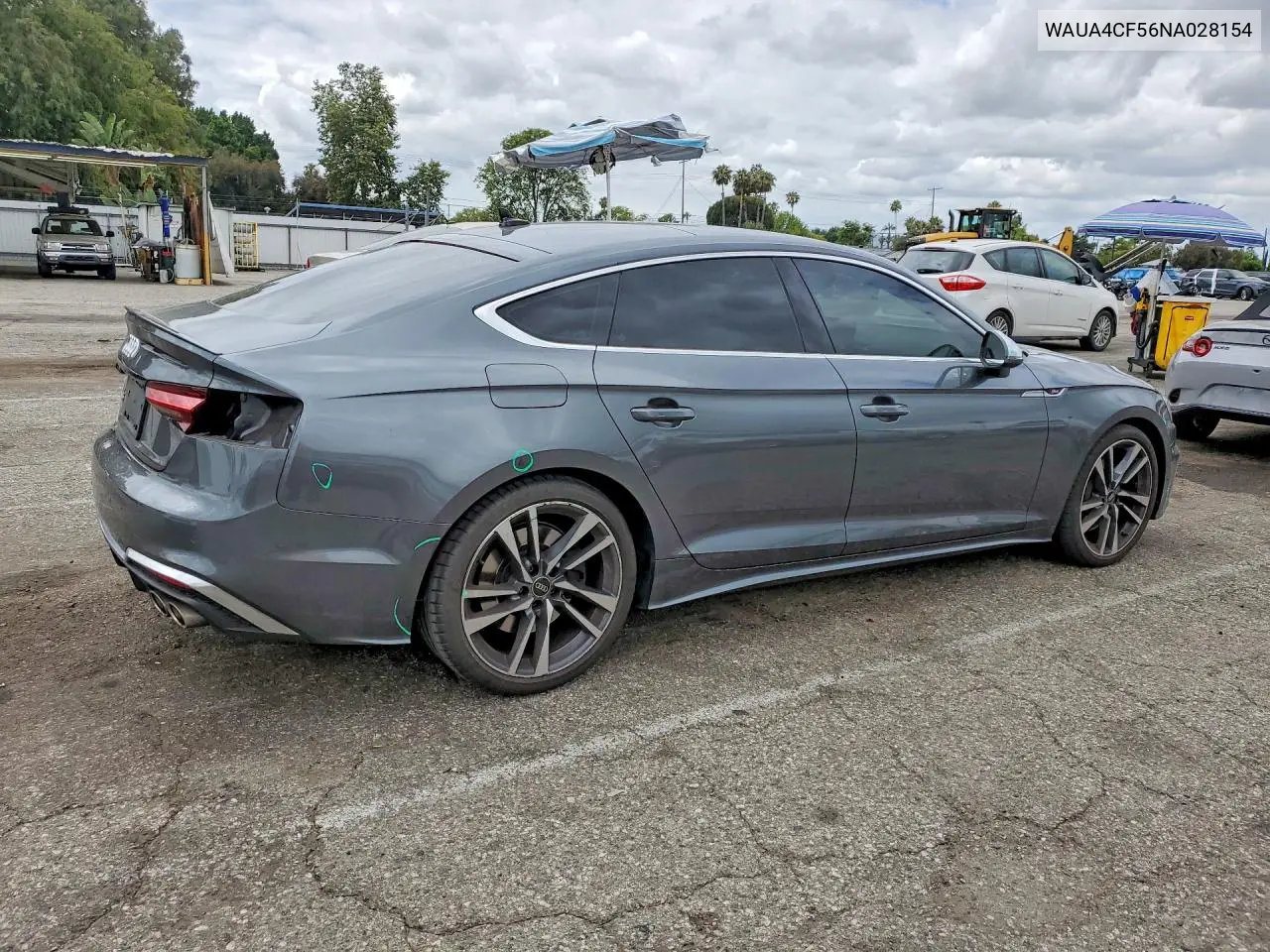 2022 Audi S5 Premium VIN: WAUA4CF56NA028154 Lot: 54552046