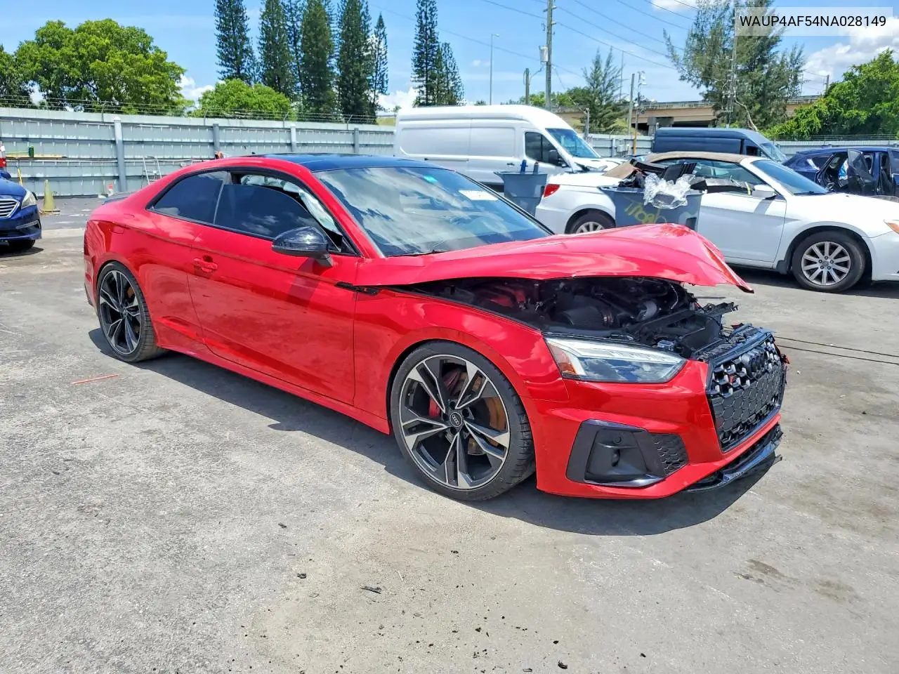 2022 Audi S5 Premium Plus VIN: WAUP4AF54NA028149 Lot: 59334176