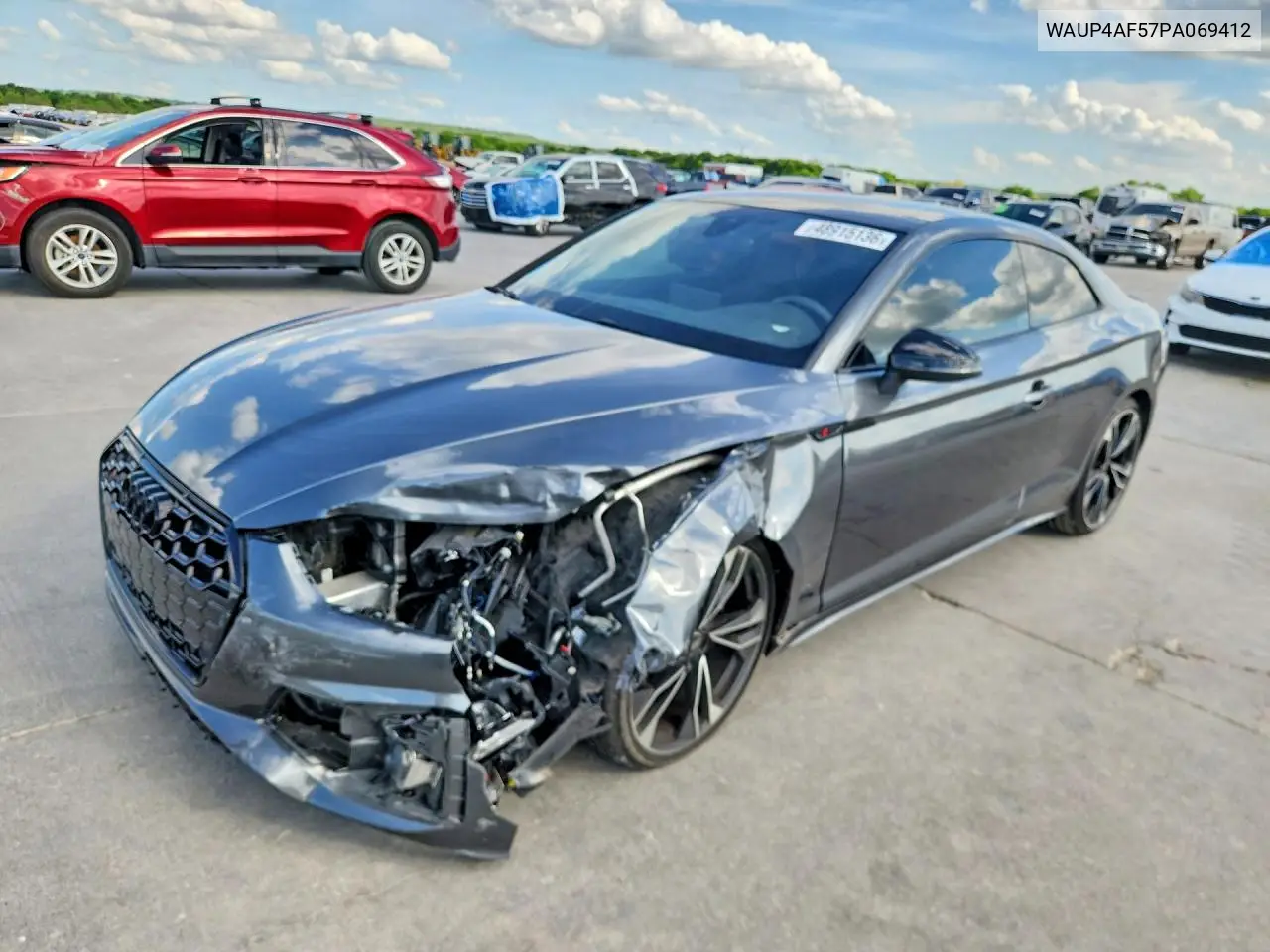 2023 Audi S5 Premium Plus VIN: WAUP4AF57PA069412 Lot: 48915136