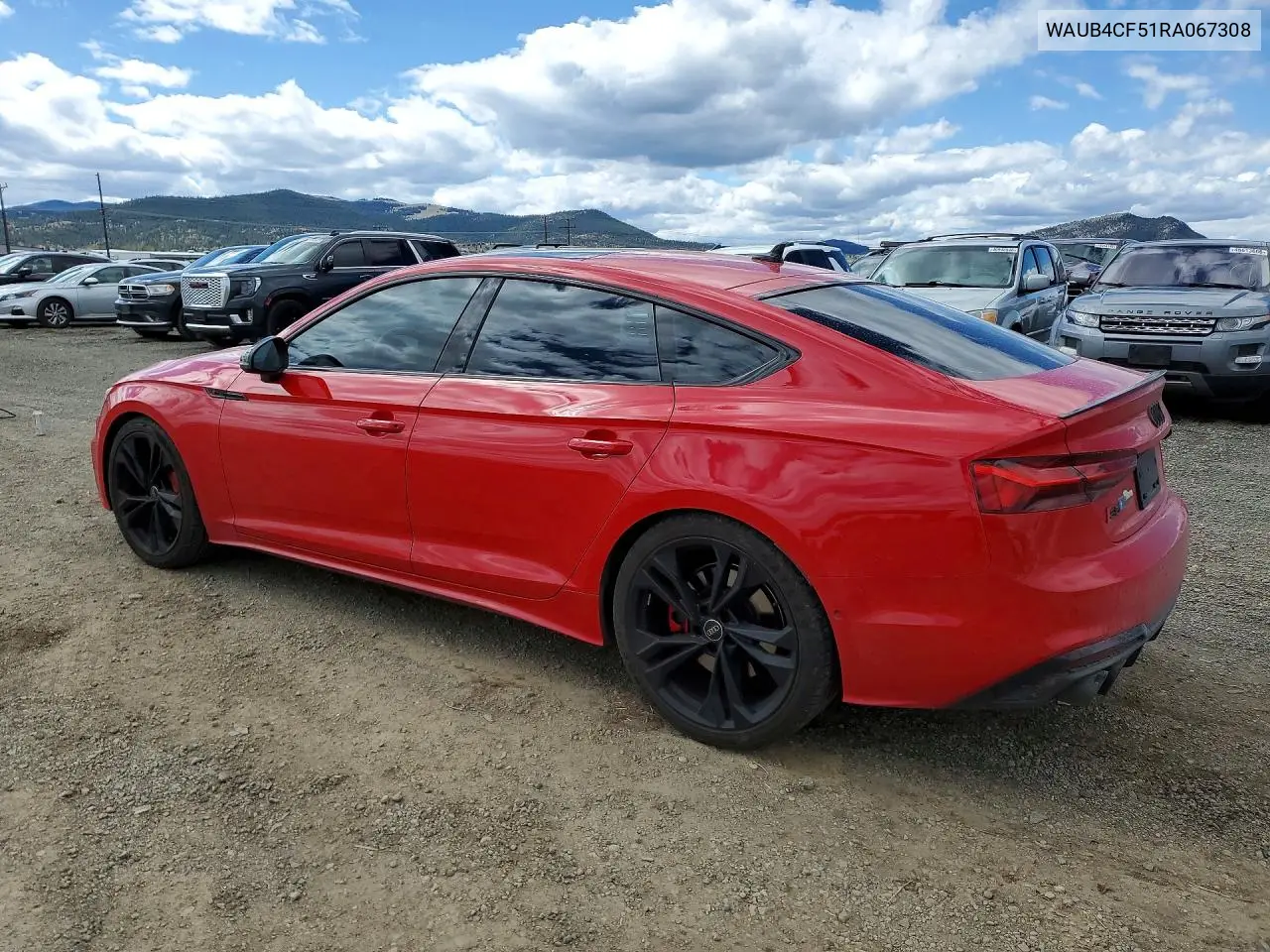 2024 Audi S5 Prestige VIN: WAUB4CF51RA067308 Lot: 48824396