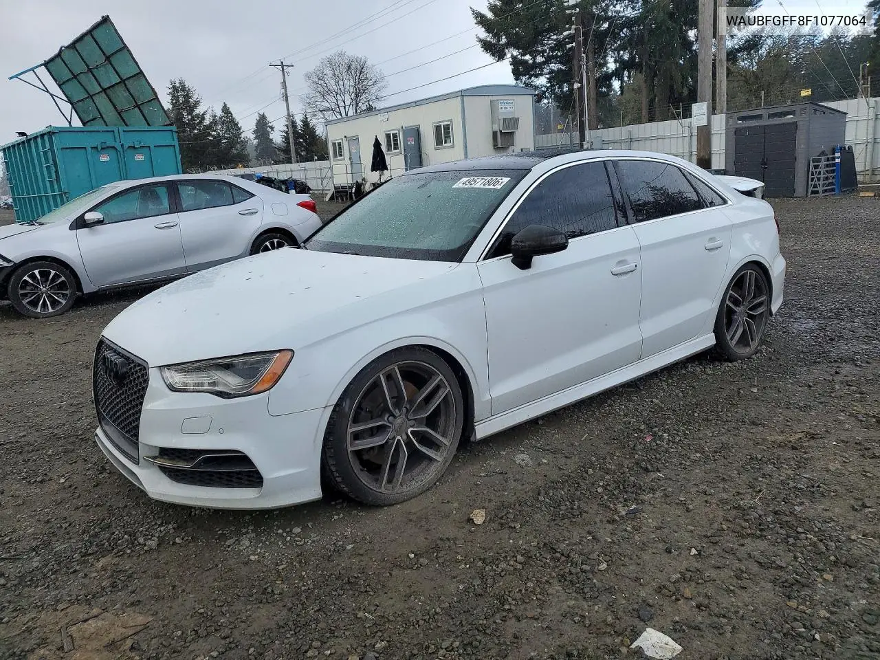 2015 Audi S3 Prestige VIN: WAUBFGFF8F1077064 Lot: 49571806