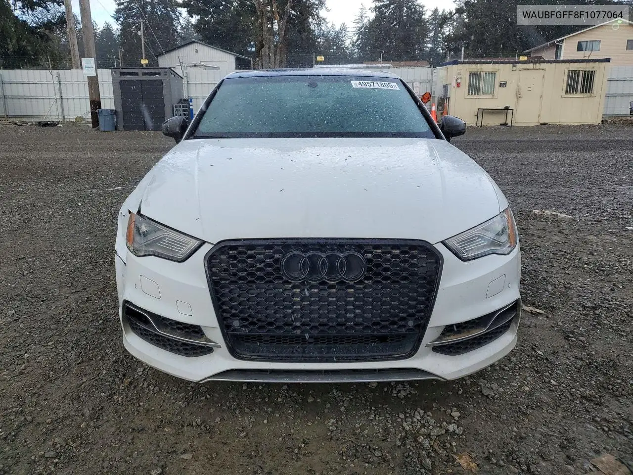2015 Audi S3 Prestige VIN: WAUBFGFF8F1077064 Lot: 49571806