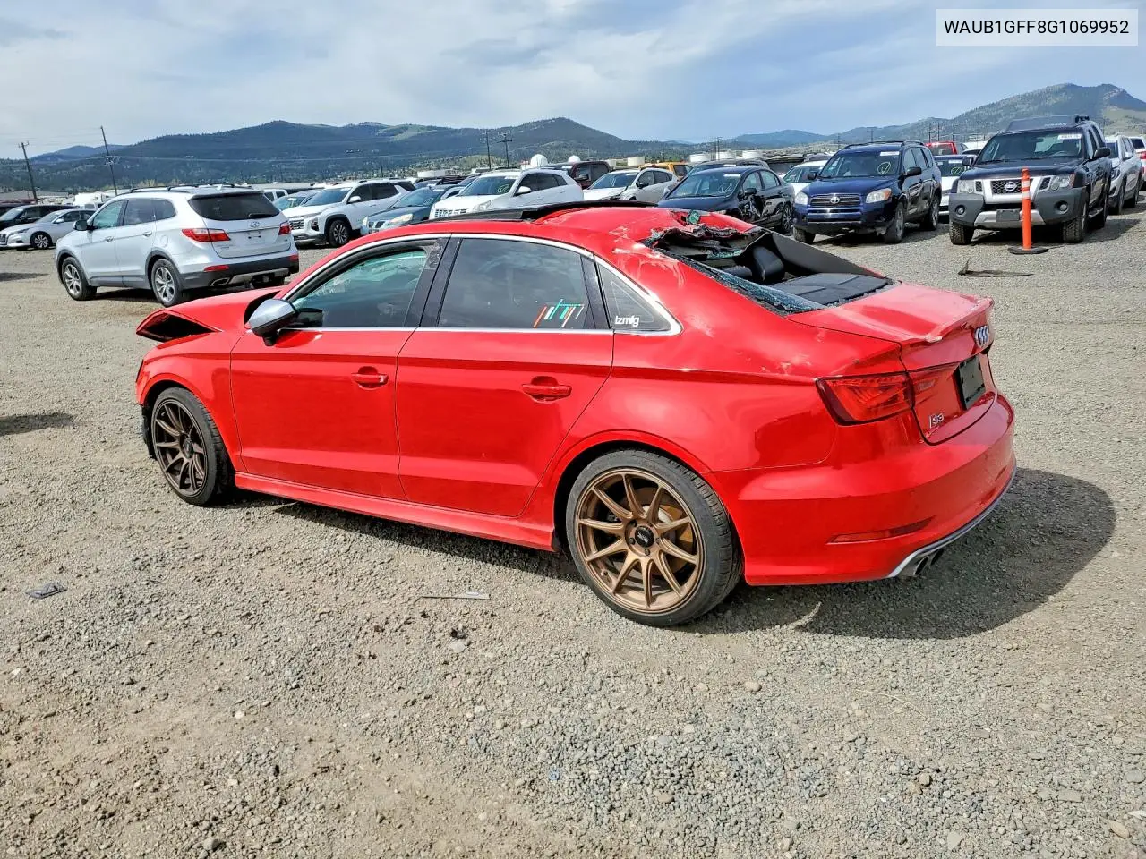 2016 Audi S3 Premium Plus VIN: WAUB1GFF8G1069952 Lot: 47732346