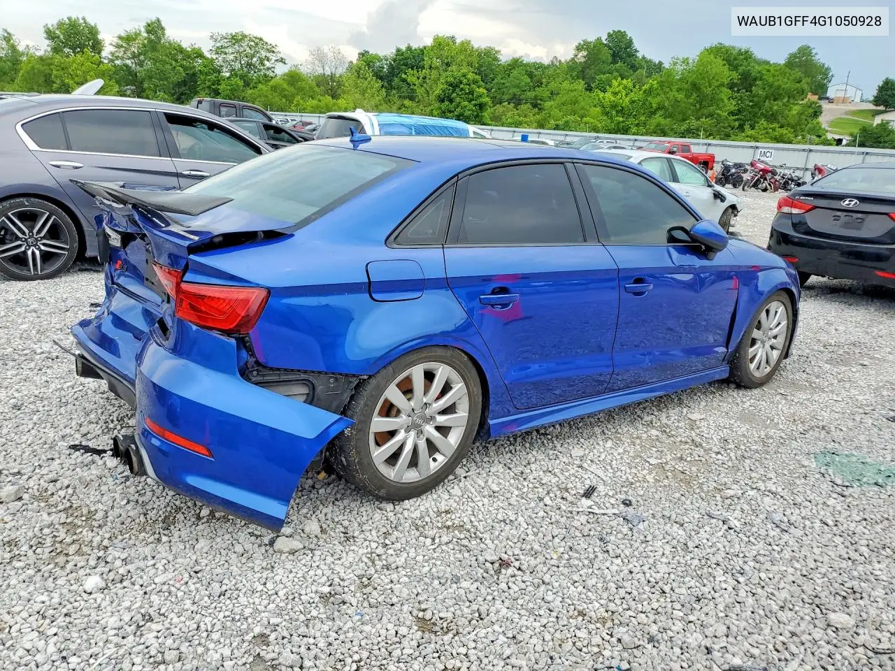 2016 Audi S3 Premium Plus VIN: WAUB1GFF4G1050928 Lot: 54157416