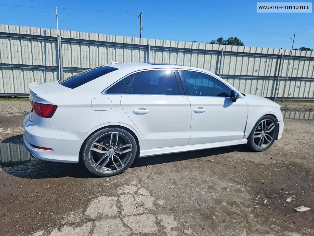 2016 Audi S3 Premium Plus VIN: WAUB1GFF1G1100166 Lot: 54897046