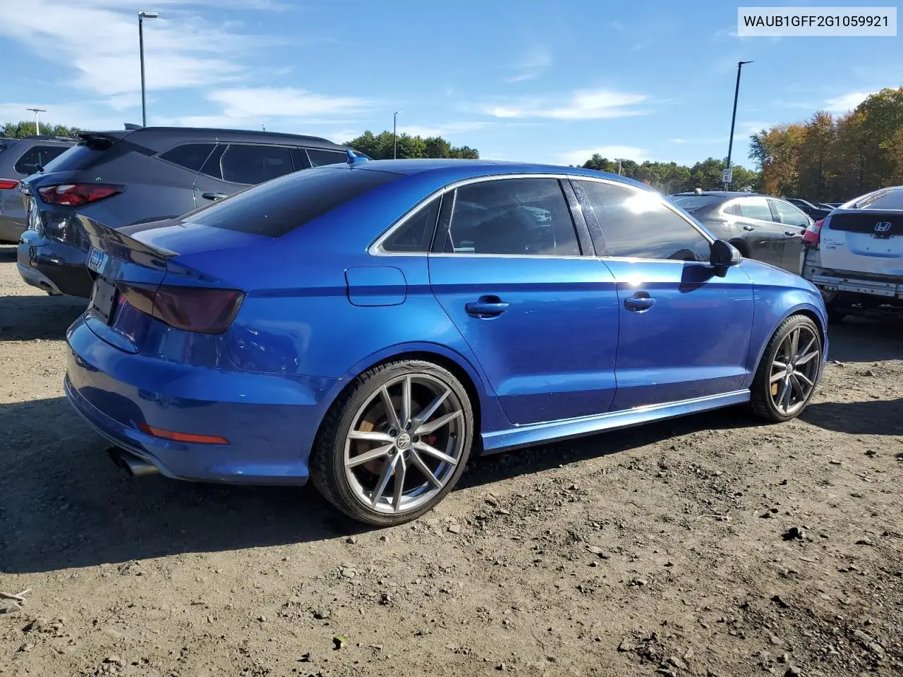 2016 Audi S3 Premium Plus VIN: WAUB1GFF2G1059921 Lot: 86498295