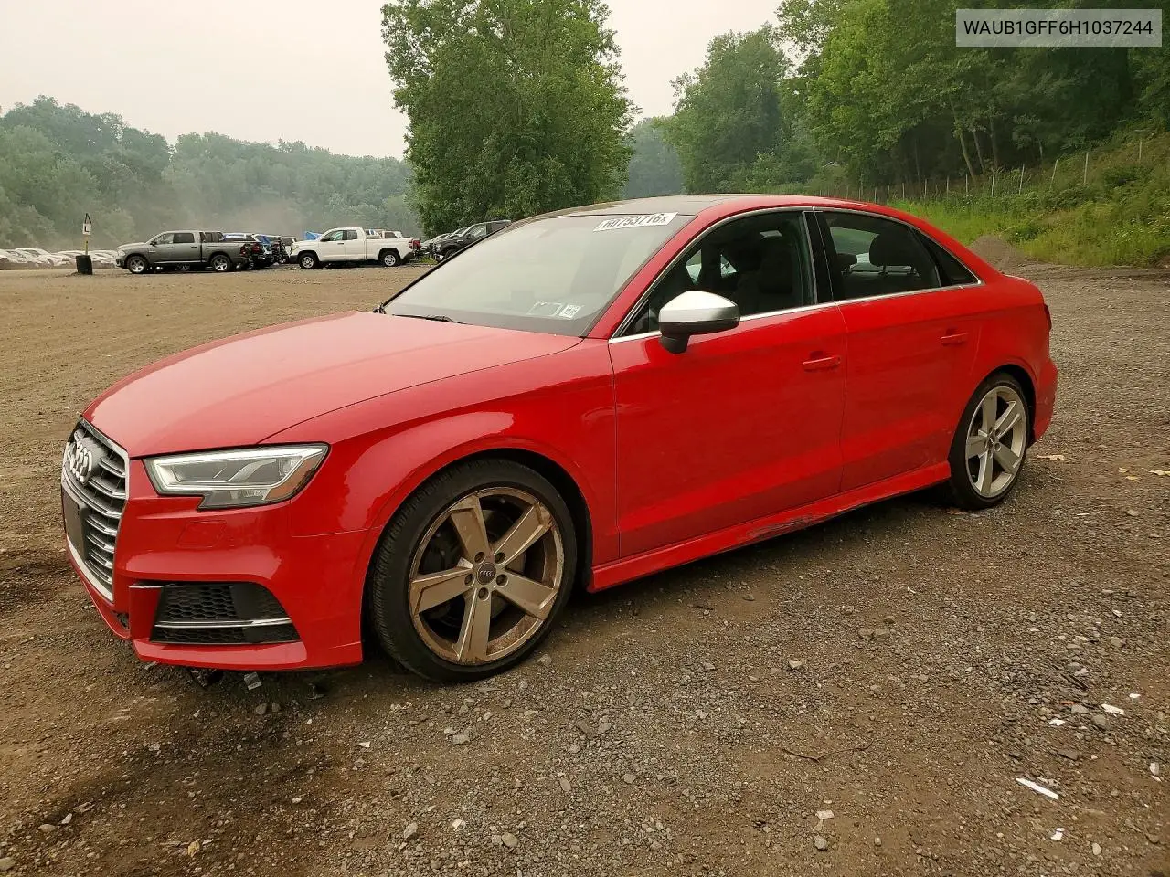2017 Audi S3 Premium Plus VIN: WAUB1GFF6H1037244 Lot: 60753716