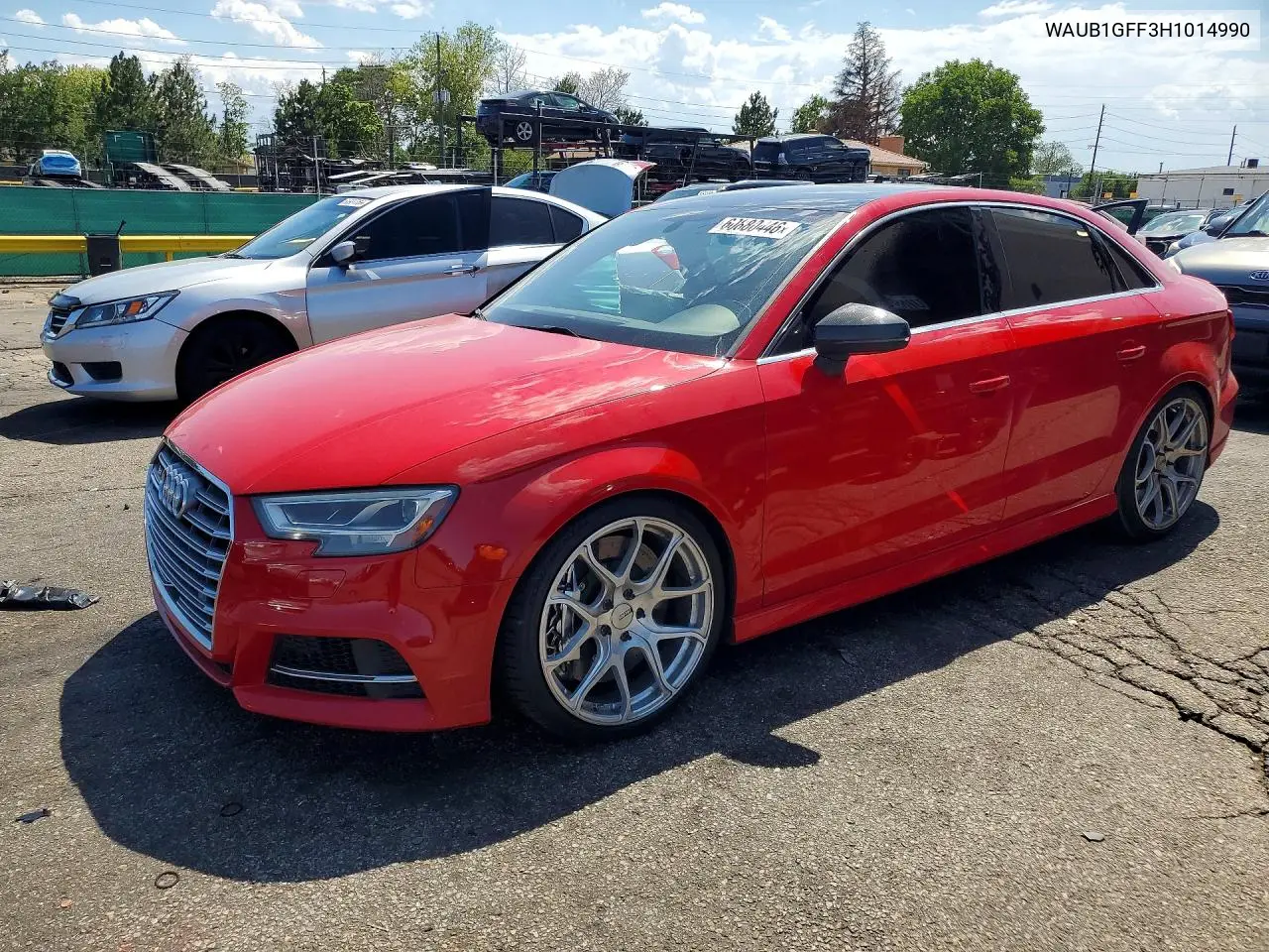 2017 Audi S3 Premium Plus VIN: WAUB1GFF3H1014990 Lot: 60880446