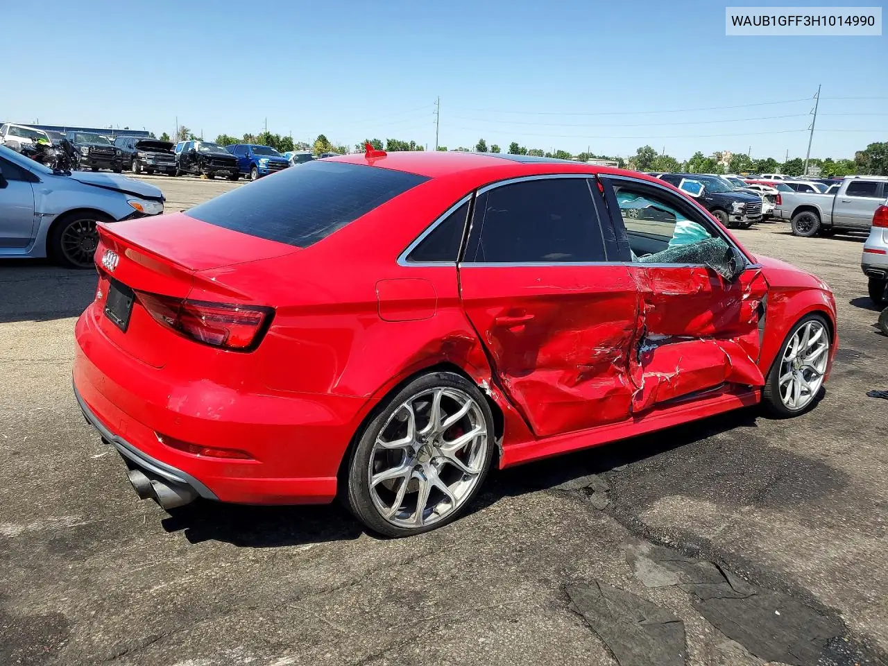 2017 Audi S3 Premium Plus VIN: WAUB1GFF3H1014990 Lot: 60880446