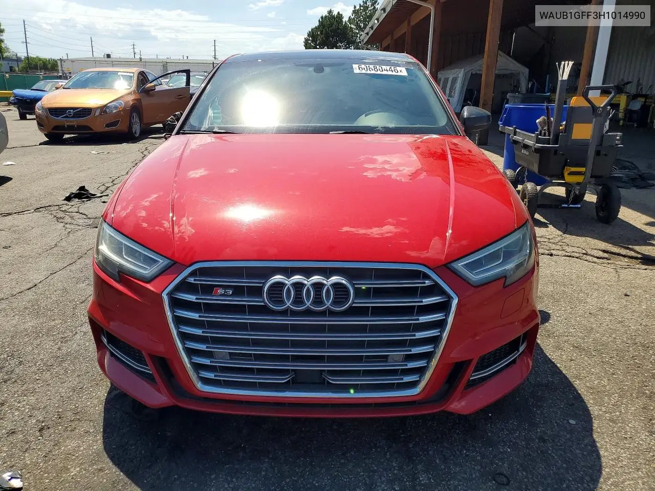 2017 Audi S3 Premium Plus VIN: WAUB1GFF3H1014990 Lot: 60880446