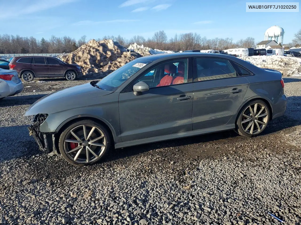 2018 Audi S3 Premium Plus VIN: WAUB1GFF7J1020250 Lot: 77151805