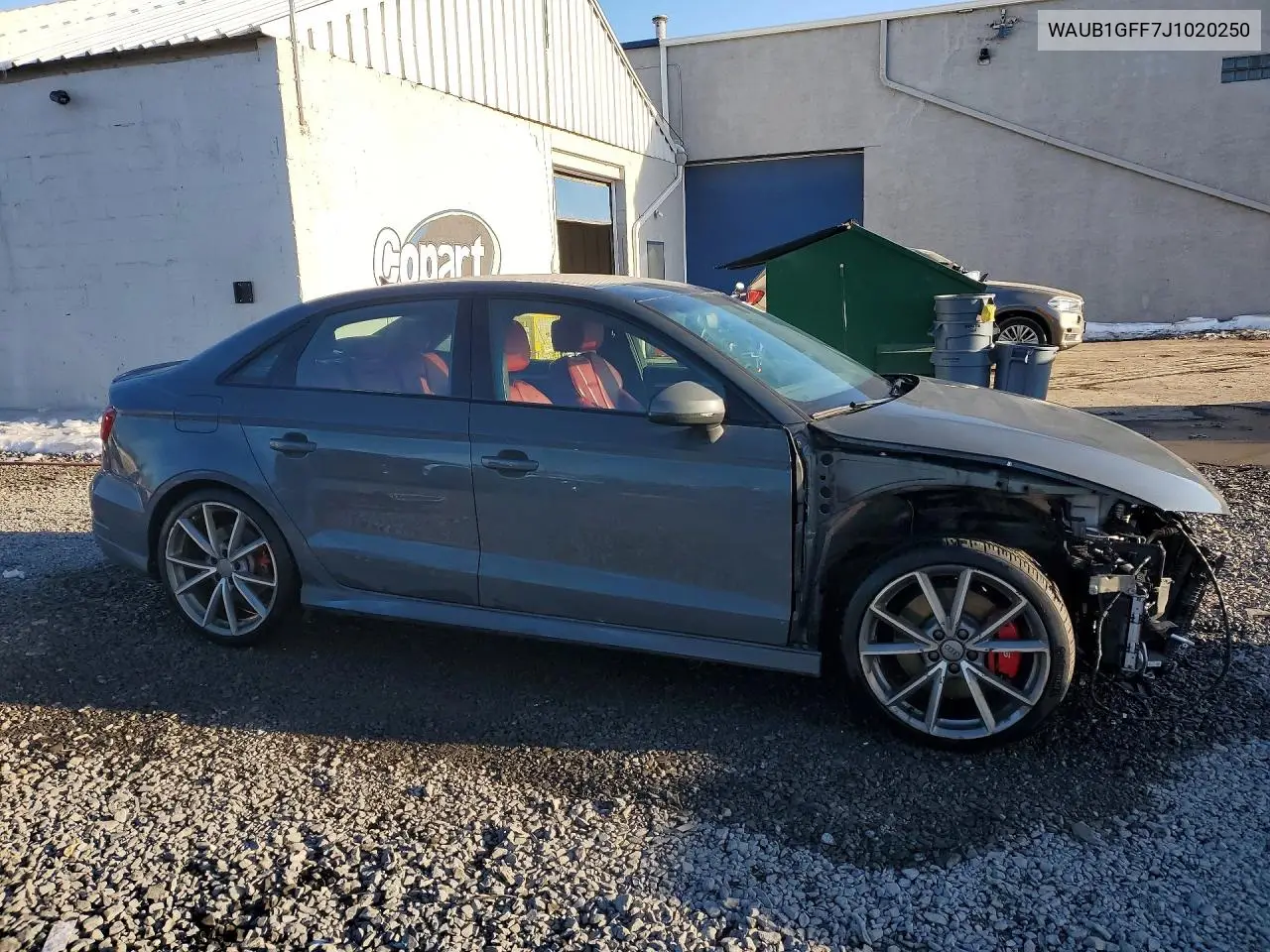 2018 Audi S3 Premium Plus VIN: WAUB1GFF7J1020250 Lot: 77151805