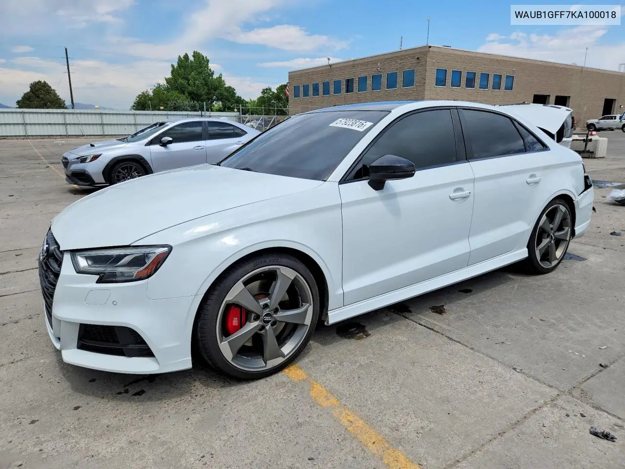 2019 Audi S3 Premium Plus VIN: WAUB1GFF7KA100018 Lot: 57923816