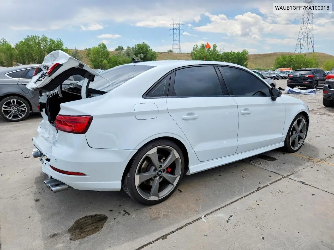 2019 Audi S3 Premium Plus VIN: WAUB1GFF7KA100018 Lot: 57923816