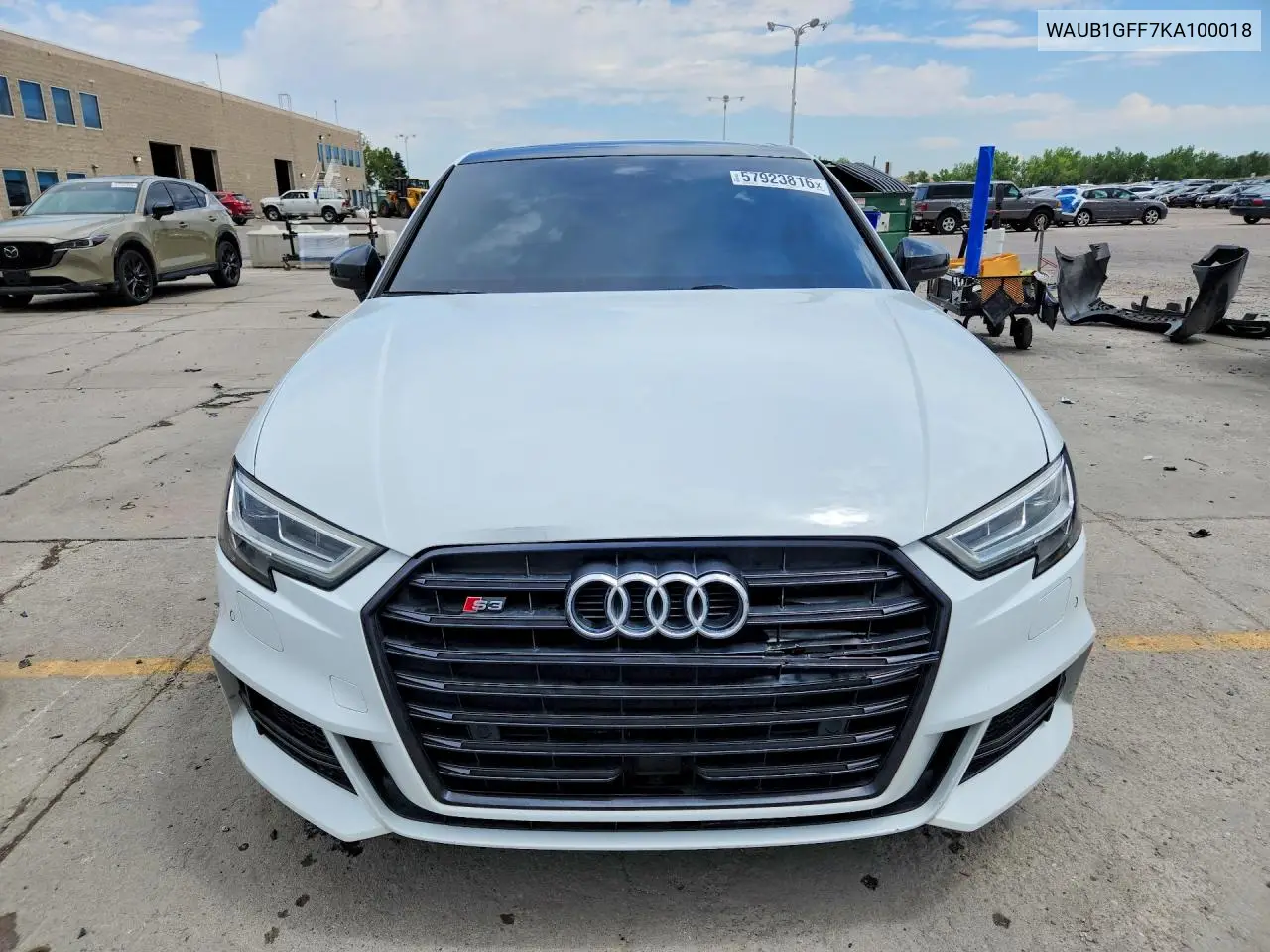 2019 Audi S3 Premium Plus VIN: WAUB1GFF7KA100018 Lot: 57923816