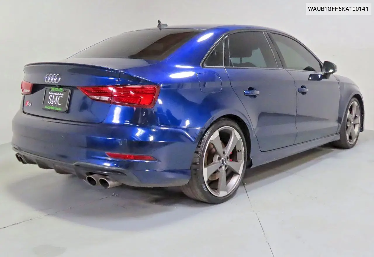 2019 Audi S3 Premium Plus VIN: WAUB1GFF6KA100141 Lot: 58999776