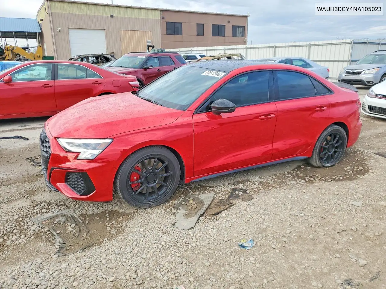 2022 Audi S3 Premium Plus VIN: WAUH3DGY4NA105023 Lot: 47871846