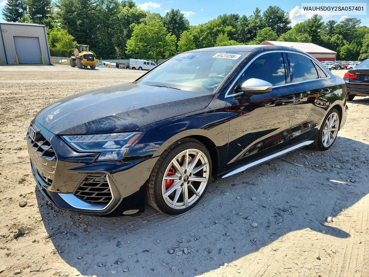 2022 Audi S3 Premium Plus VIN: WAUH5DGY2SA057401 Lot: 58431096
